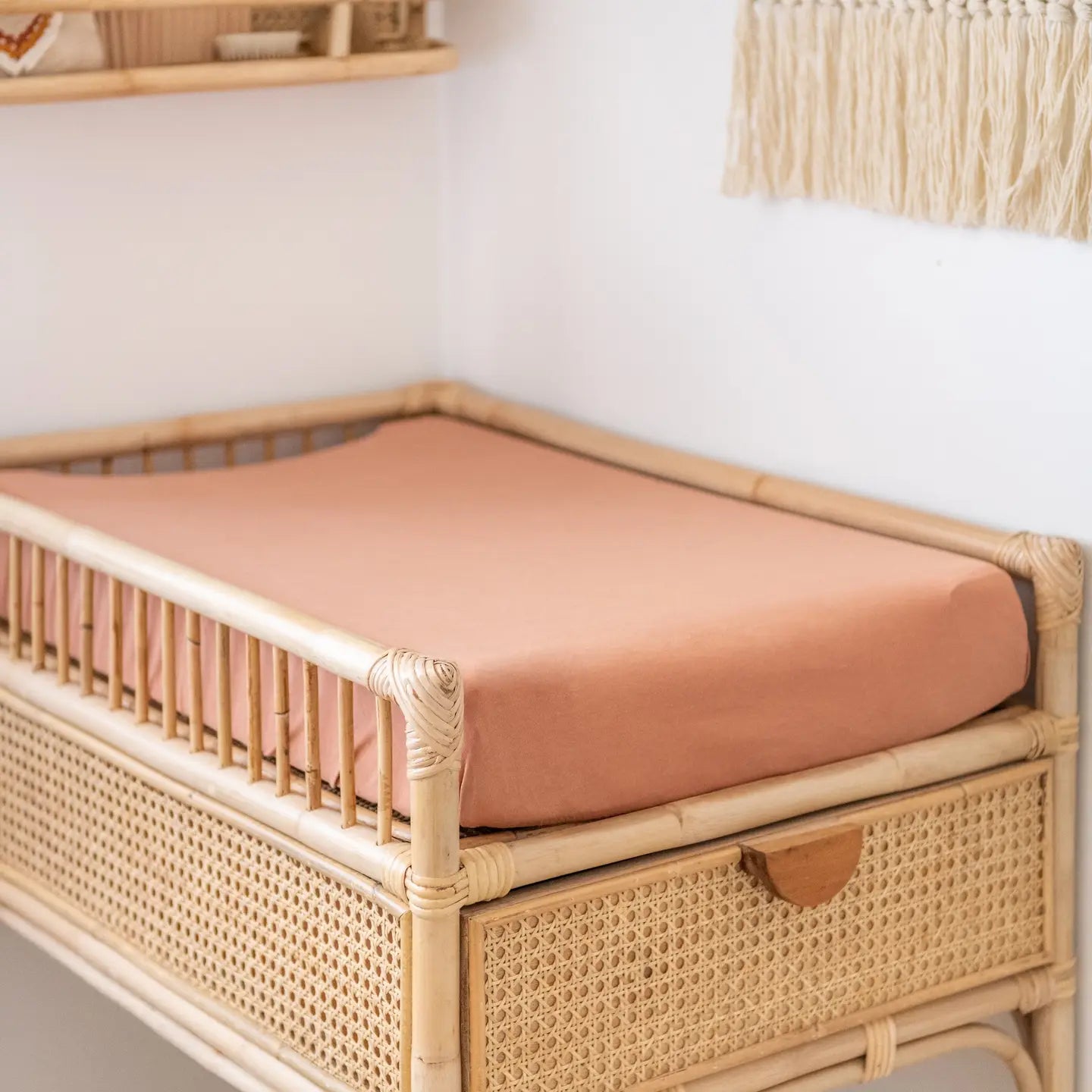 Organic Change Pad/Bassinet Sheet - Blush