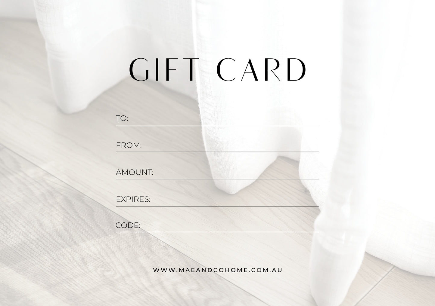 Mae & Co Home Gift Card