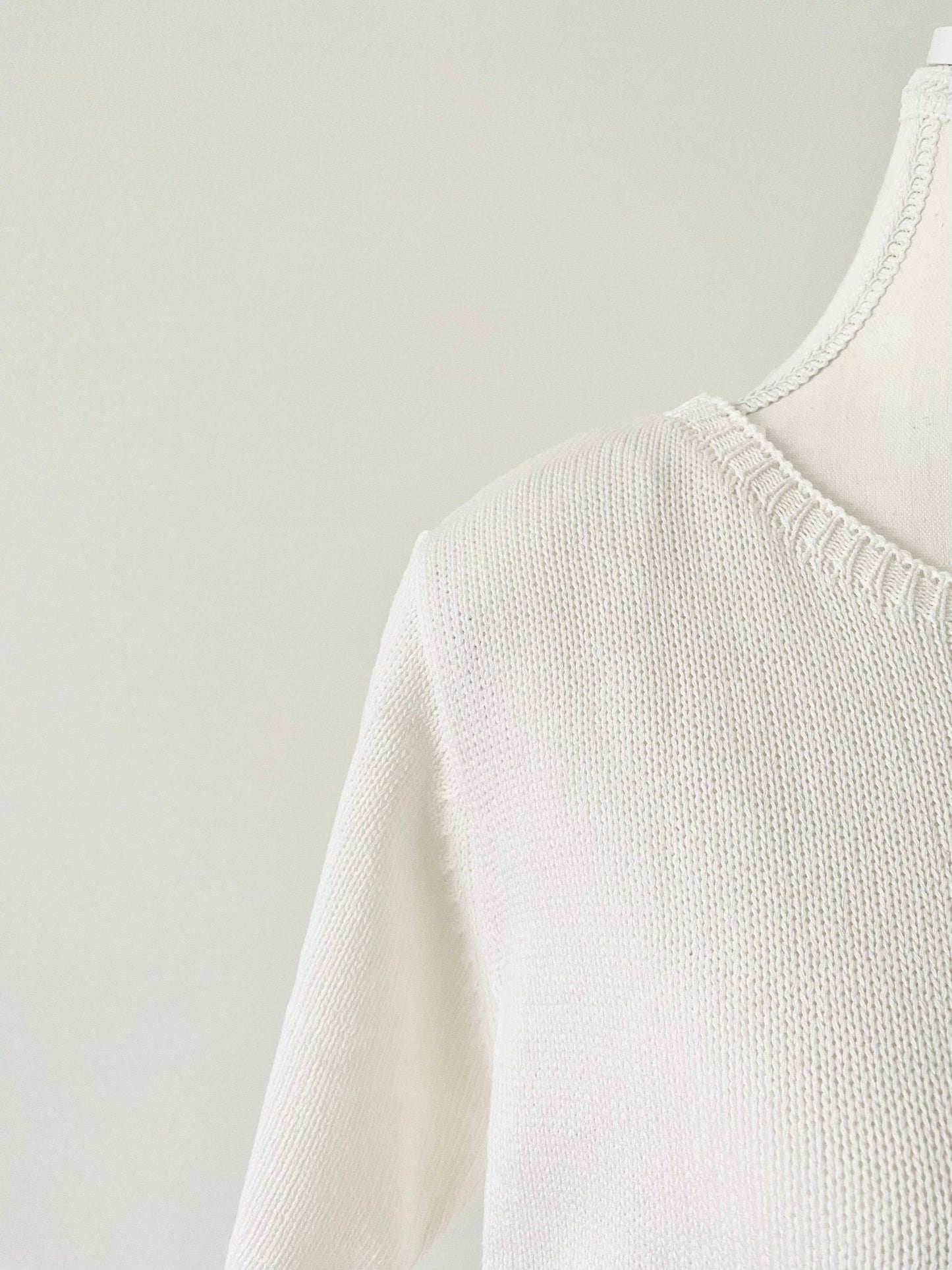 Summer Knit Tee - White