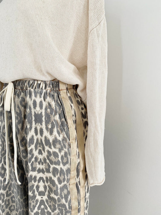 By Frankie - Leopard Racer Pants