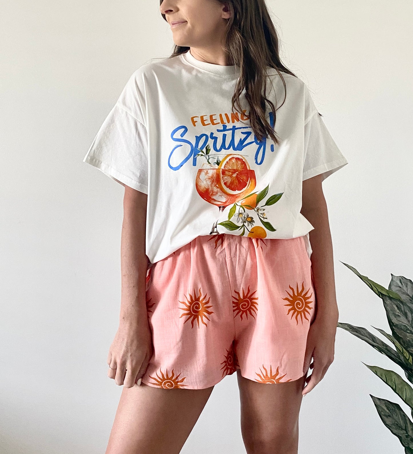 Peach Sun Shorts