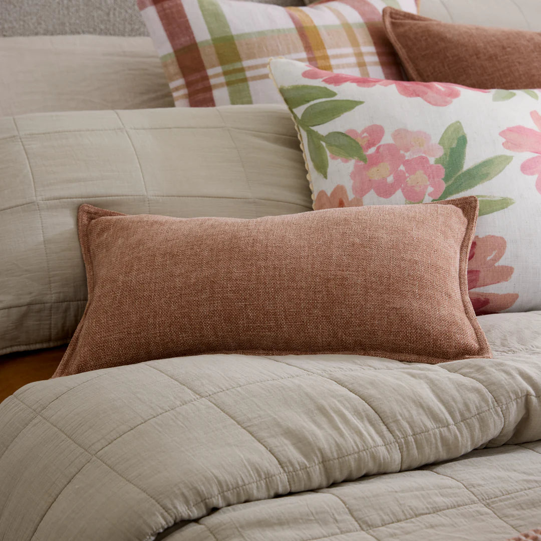 Theo Blush Cushion - Rectangle