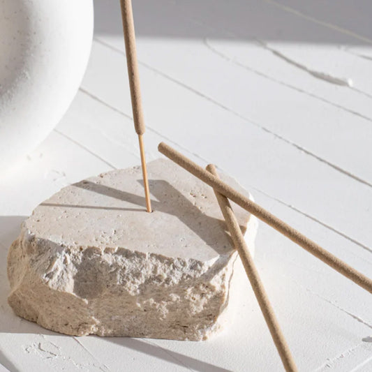 Travertine Incense Holder