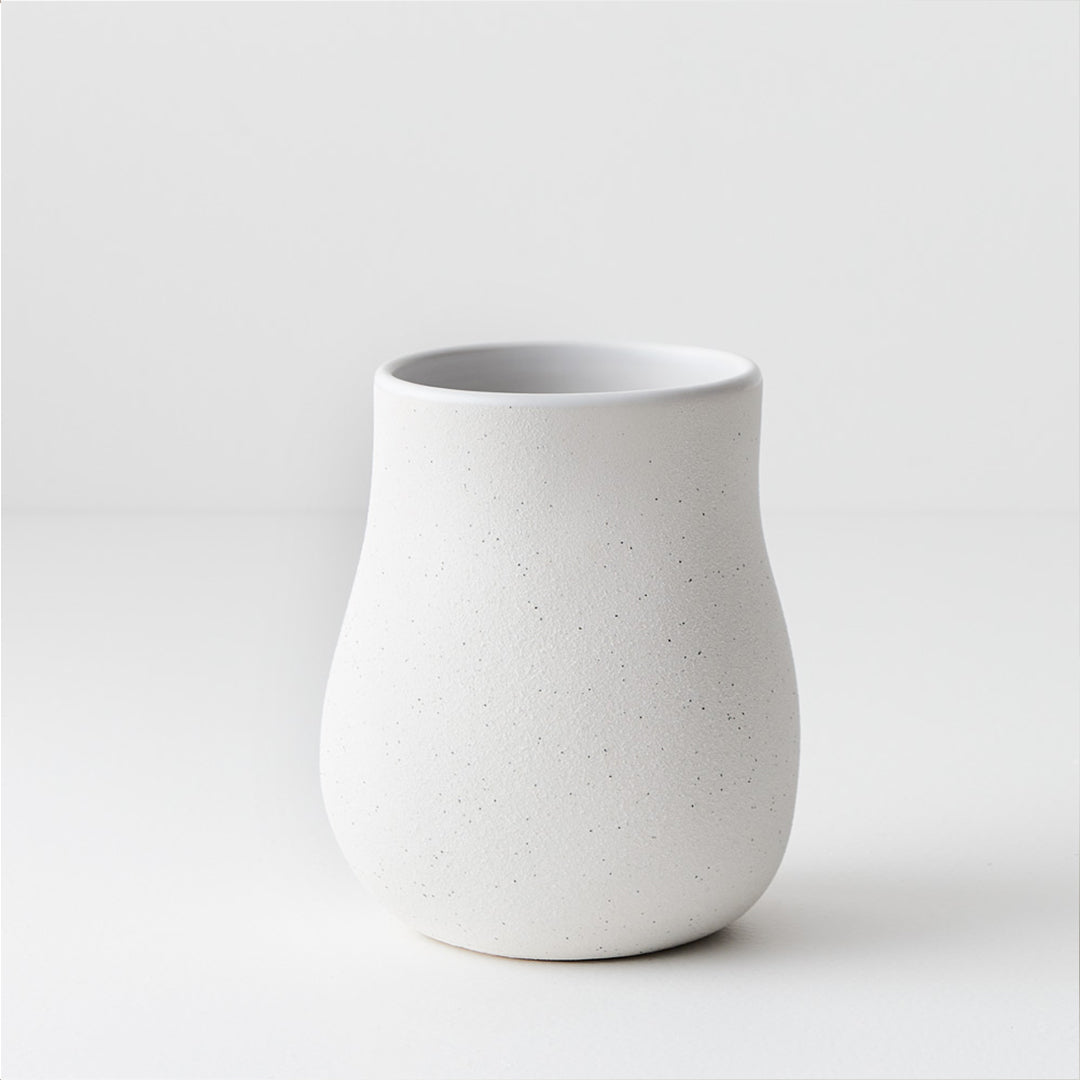 Medium Mona Vase - White