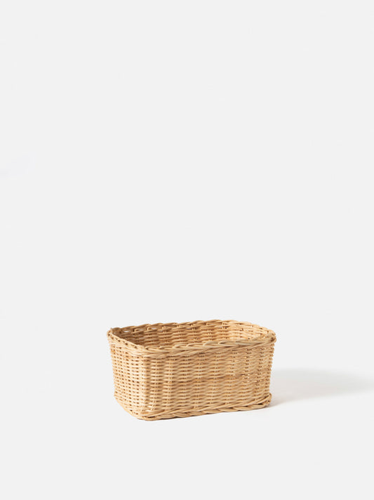 Rectangle Rattan Basket Natural - XSmall