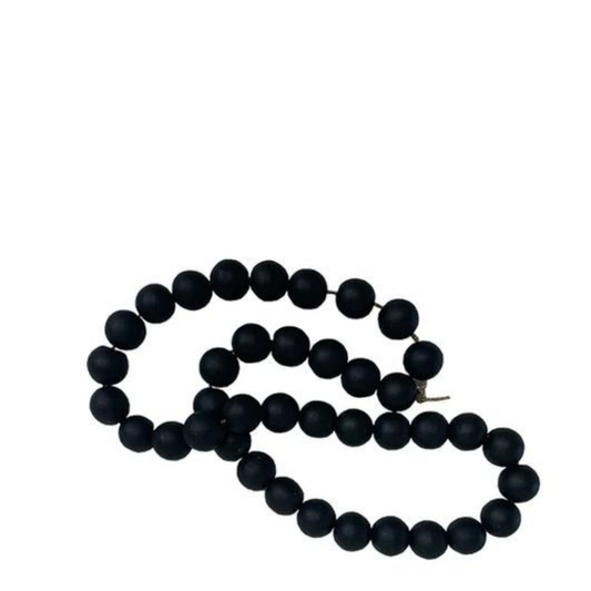 Black Wooden Beads