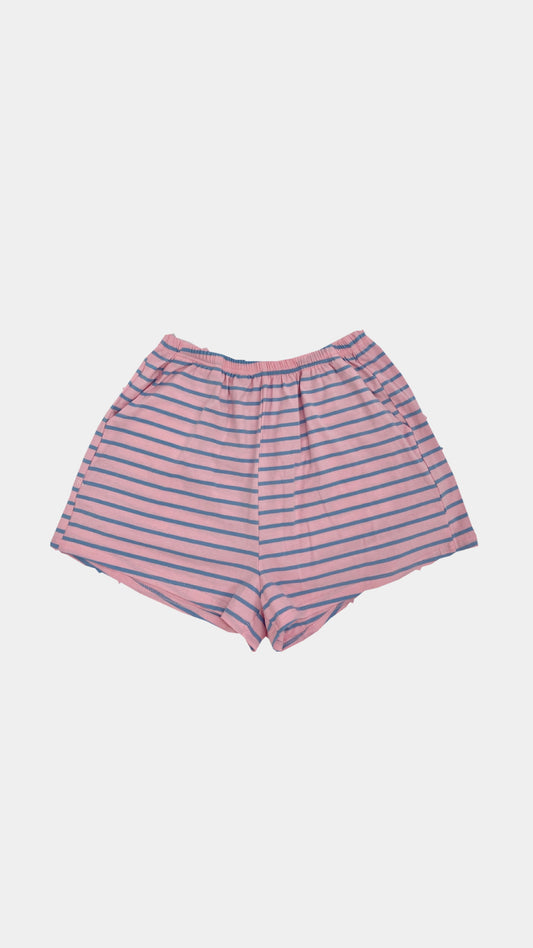 Pink + Blue Stripe Shorts