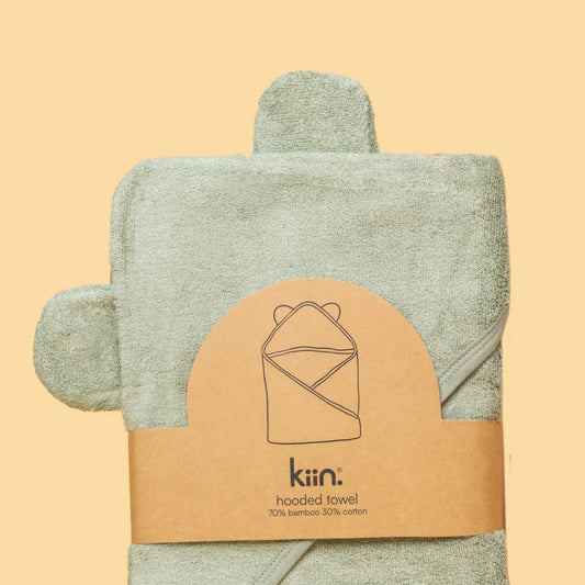 Hooded Towel - Sage