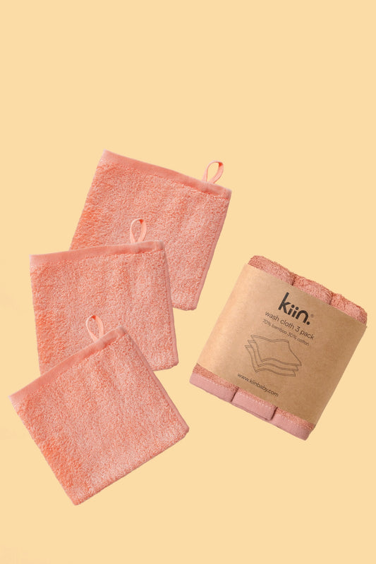 Wash Cloths 3 Pack - Blush