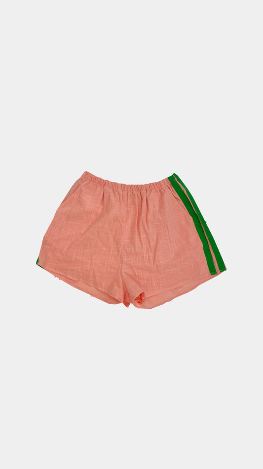 Peach + Green Racer Shorts