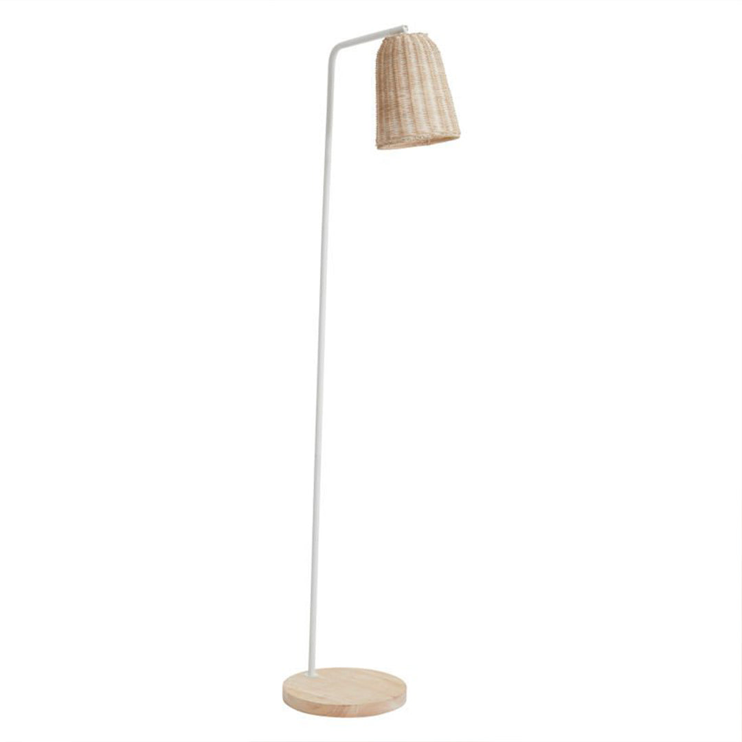 Abelia Floor Lamp - Natural/White
