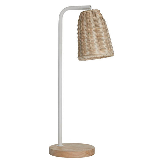 Abelia Table Lamp - Natural/White