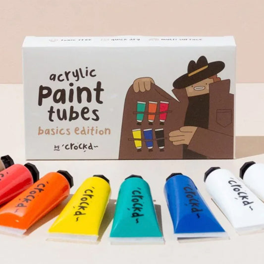 Acrylic Paint Set, Sealant & Brushes (12 Pack)