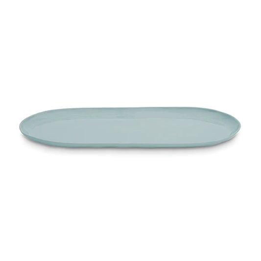 Cloud Oval Plate - Large - Light Blue