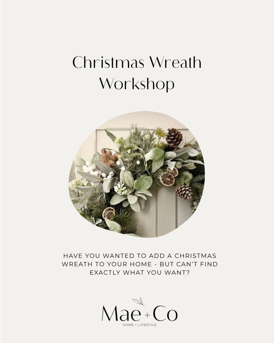 Christmas Wreath Workshop