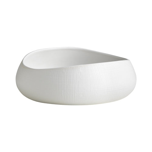 Bisque Round Bowl - White