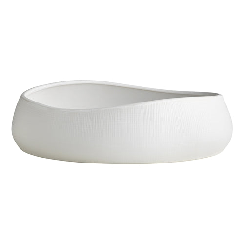 Bisque Oval Bowl - White