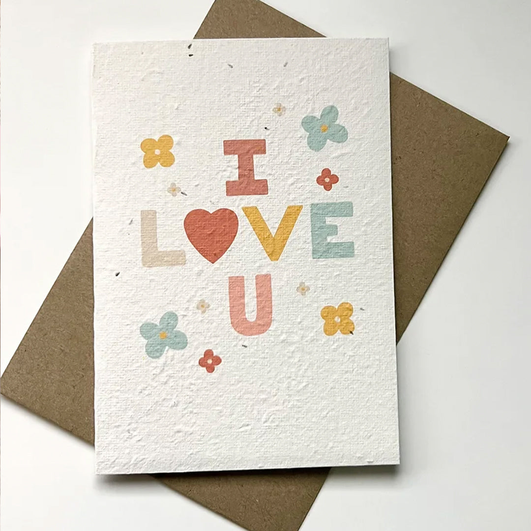 I Love You Card - Plantable