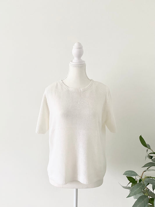 Summer Knit Tee - White