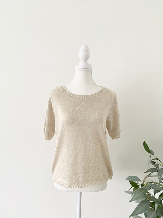 Summer Knit Tee - Neutral