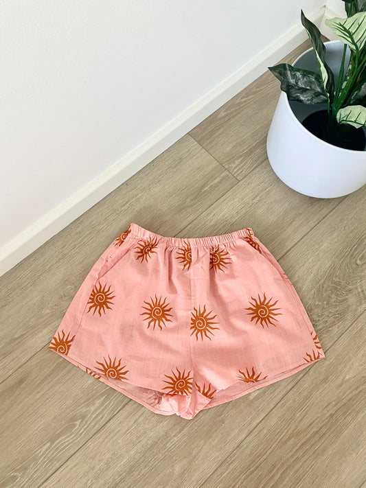 Peach Sun Shorts