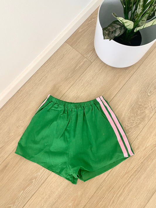 Green + Pink Racer Shorts