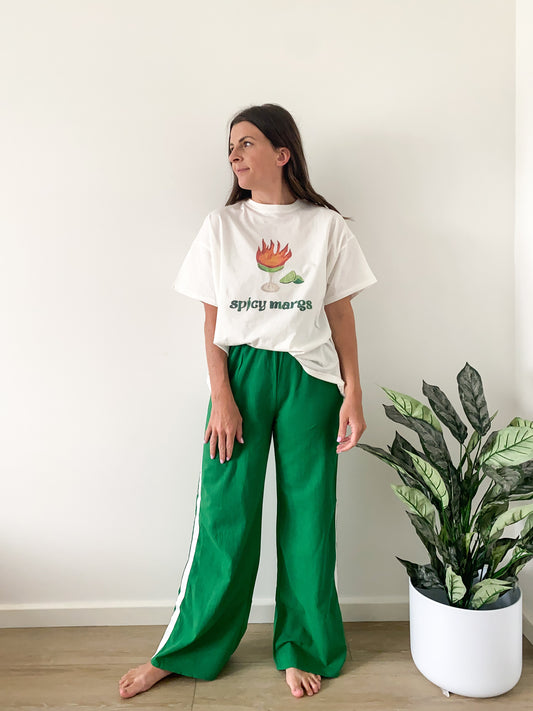 Green Racer Pants