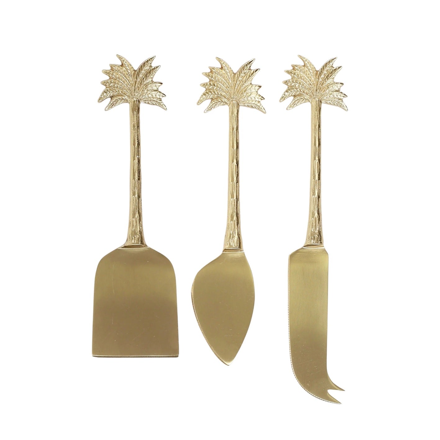 Kona Brass Cheese Knives - Set of 3