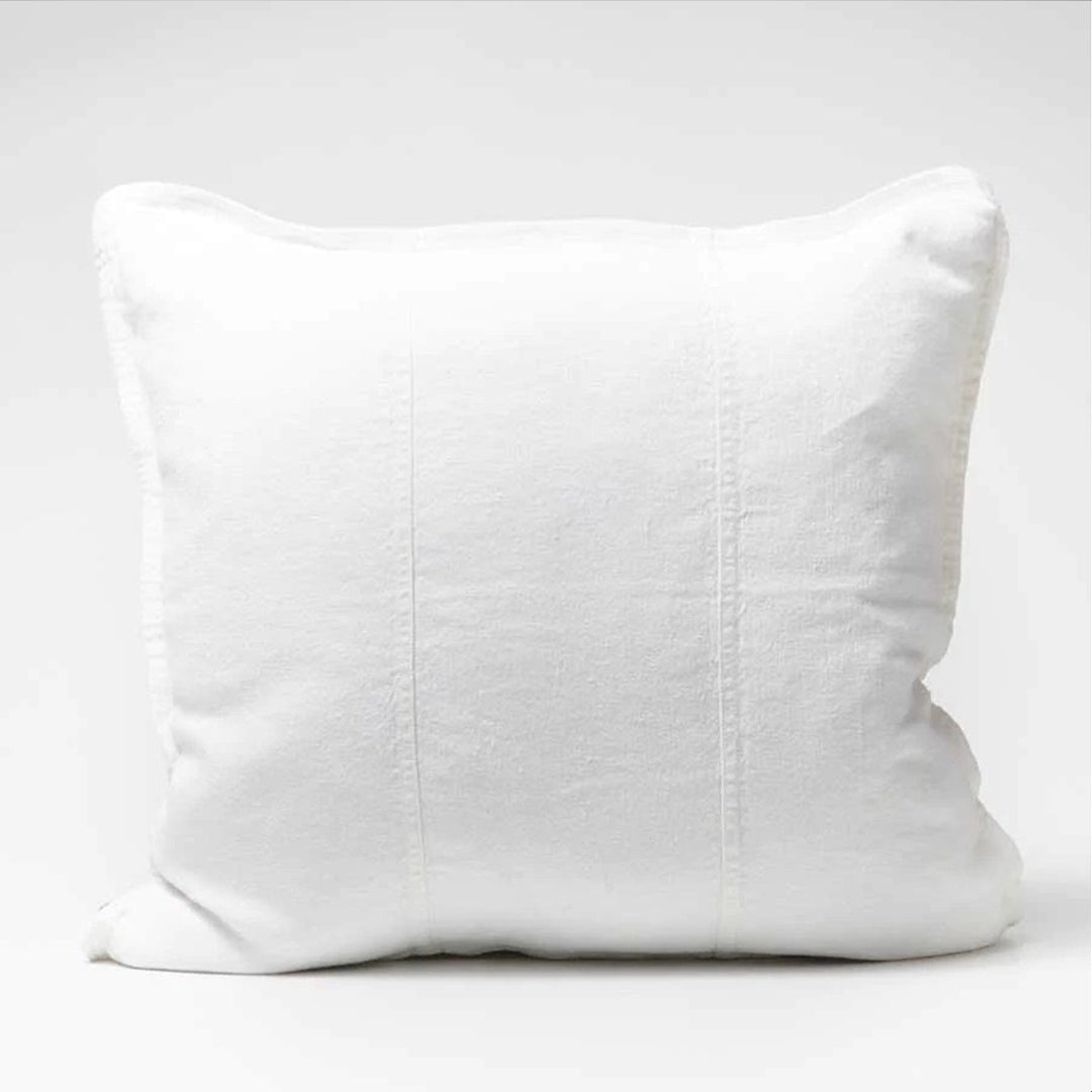 Luca Linen Cushion White - Large Square
