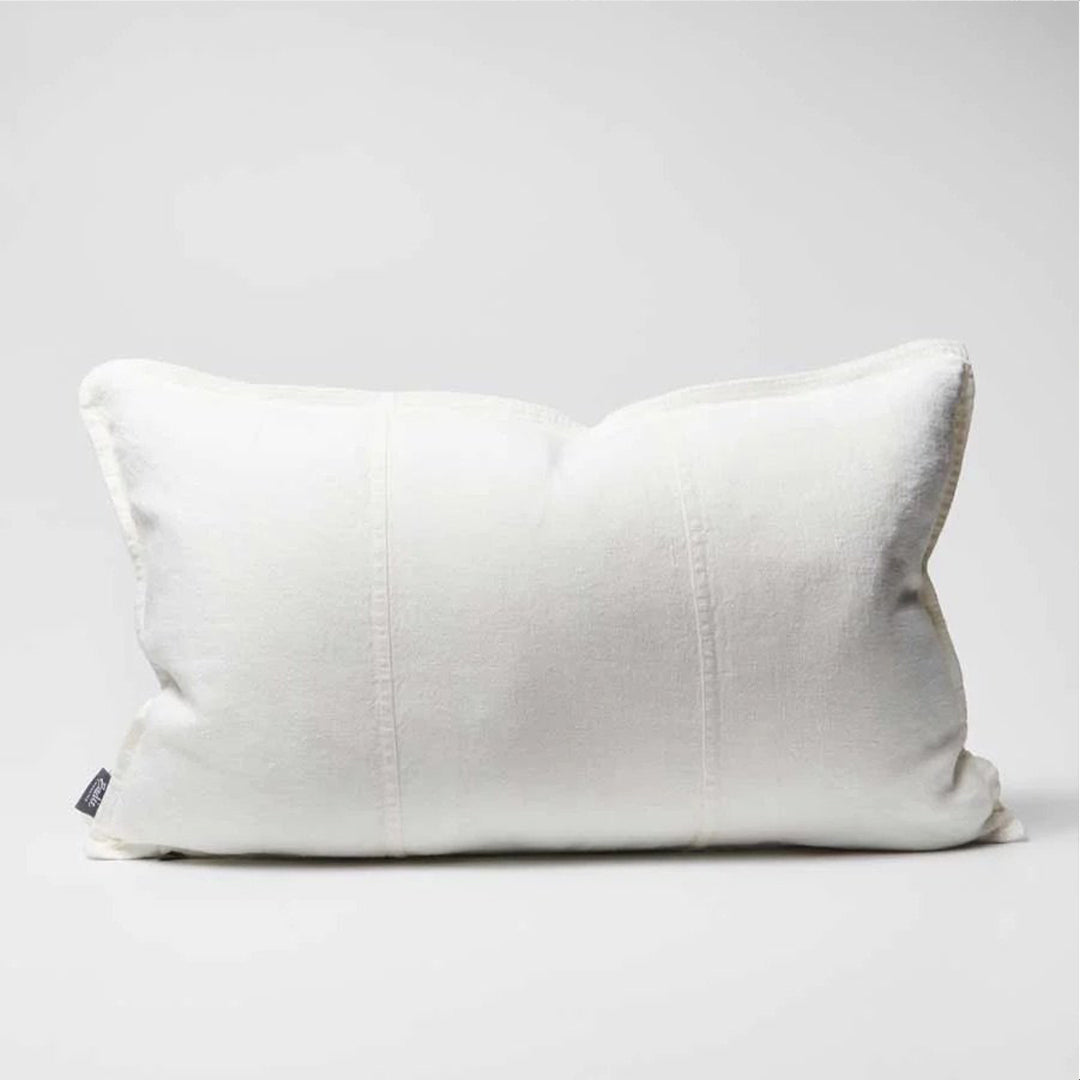 Luca Linen Cushion White - Rectangle