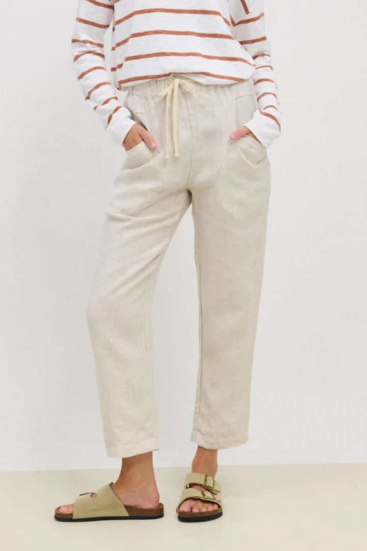 Little Lies Luxe Pants - Natural