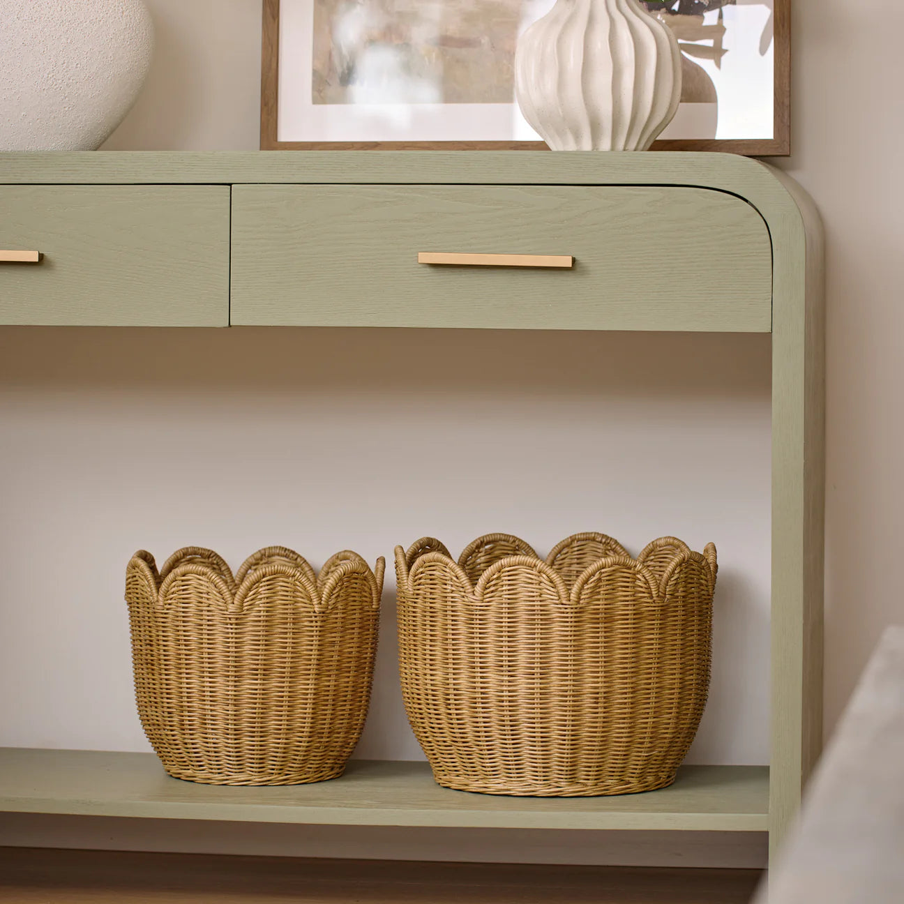 Mali Natural Rattan Basket - Large