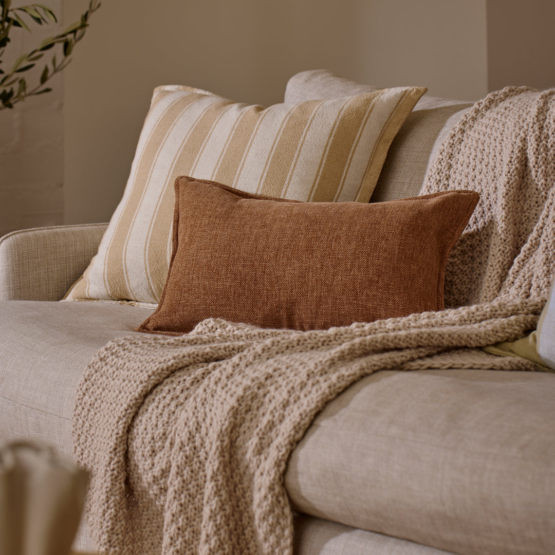Marisol Clay Stripe Cushion