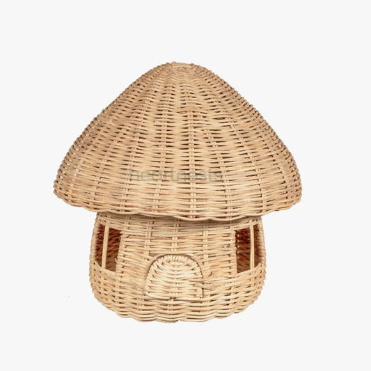 Malia Rattan Mushroom - Natural