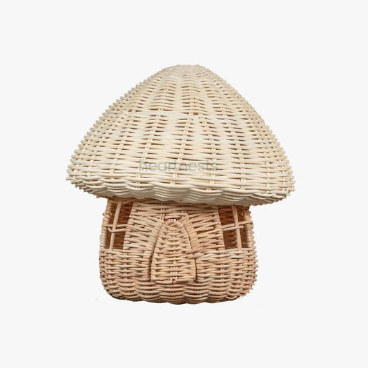 Malia Rattan Mushroom - White