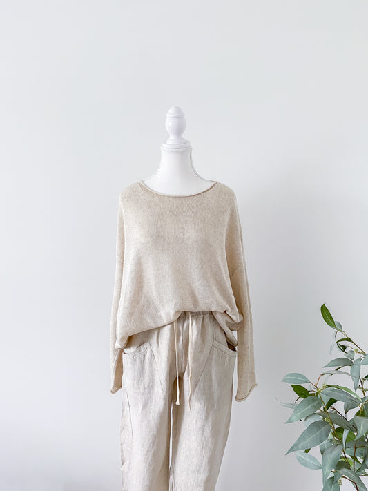 Little Lies Spring Knit – Natural