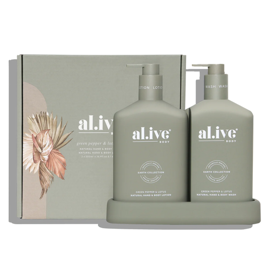 Al.ive Wash & Lotion Duo - Green Pepper & Lotus