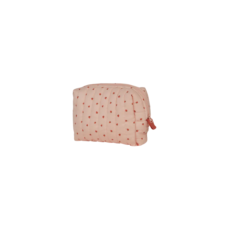Strawberry Quilted Toiletries Bag