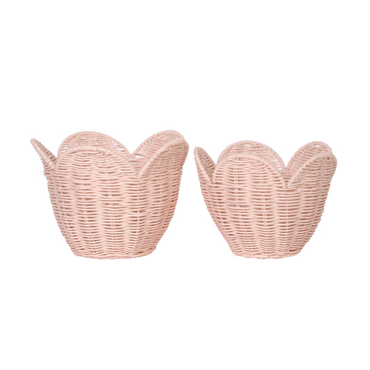 Rattan Lily Basket Set