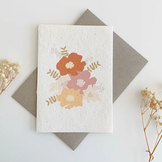 Summer Blooms Card - Plantable