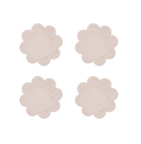 Aries Resin Scallop Coaster Set of 4 - Pink