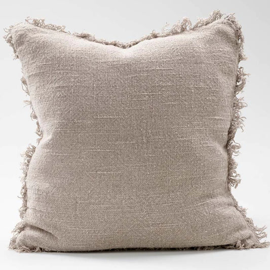 Natural Bedouin Linen Cushion - Small Square