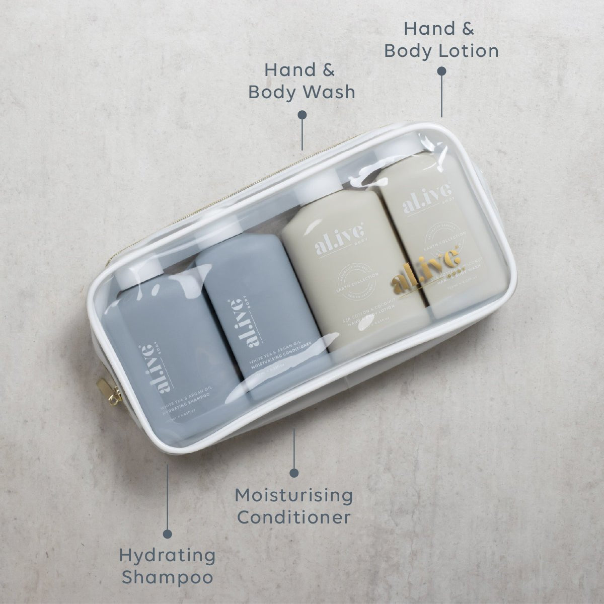 Al.ive Hair + Body Travel Pack