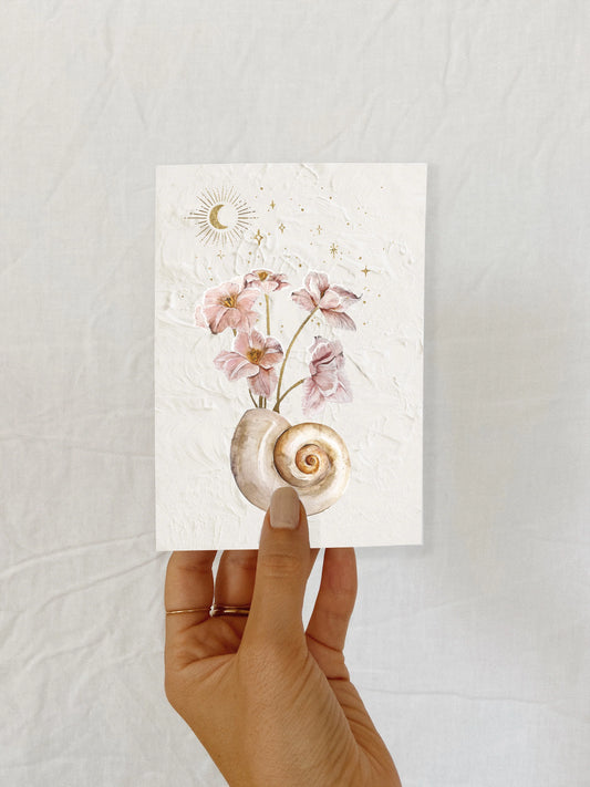 Seashells + Stars Card