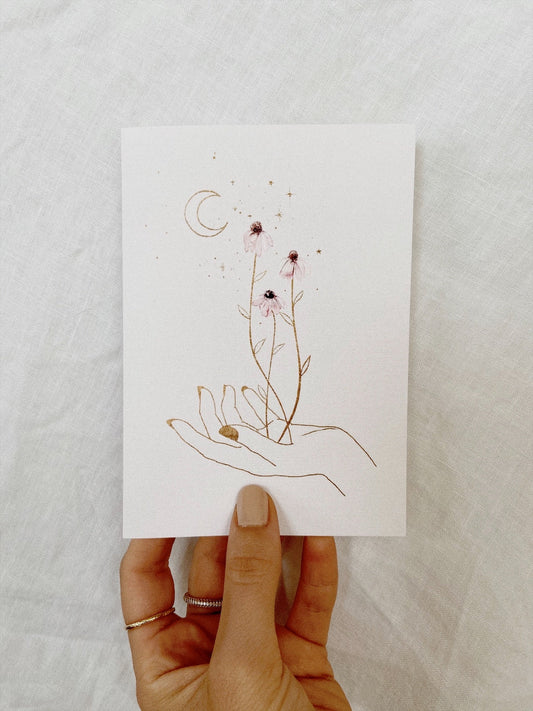 Moonflowers Card