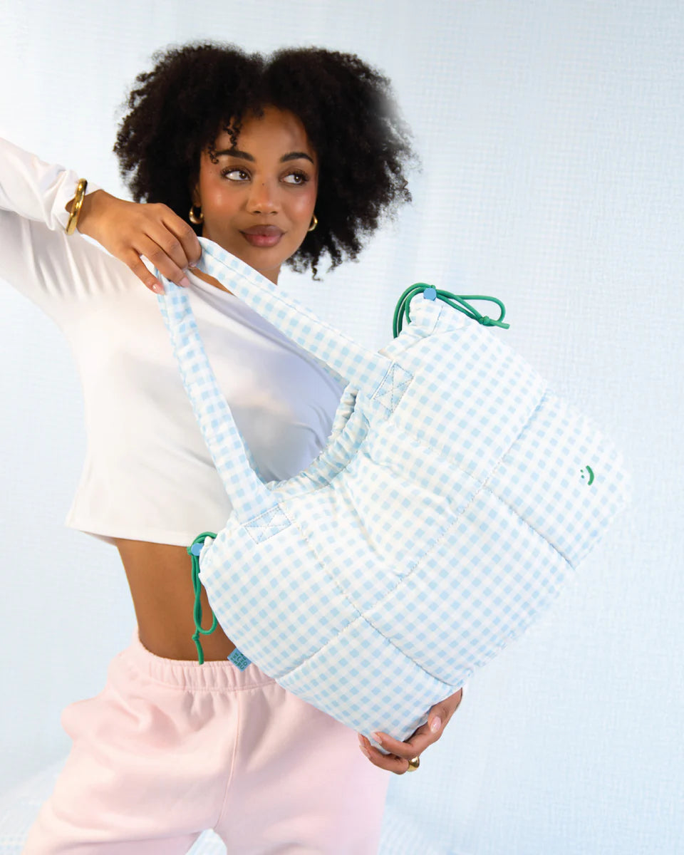 Marshmallow Midi Tote - Blueberry