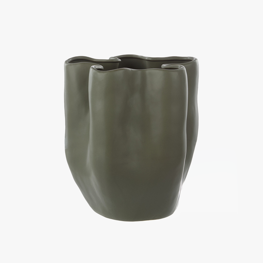 Fluid Vase - Olive