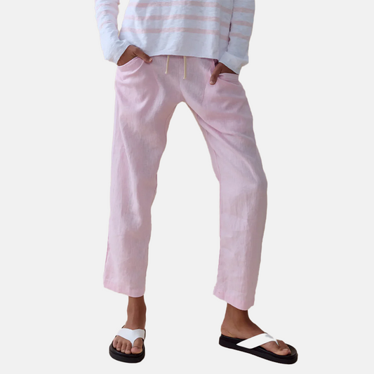 Little Lies Luxe Linen Pant - Pink